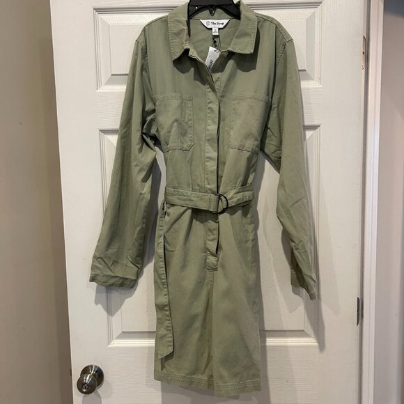 NWT The Drop Women's Karla Utility Vintage Short Jumpsuit Size XL Utilitarian - Picture 13 of 16